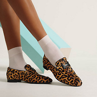 【新作レディース】HERMES Mocassins Paris レオパード ヒョウ Paris loafer | Hermès USA